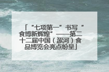 “七项第一”书写“食博新辉煌”——第二十二届中国（漯河）食品博览会亮点纷呈
