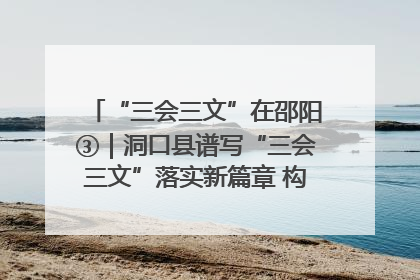 “三会三文”在邵阳③｜洞口县谱写“三会三文”落实新篇章 构建协同联动大格局