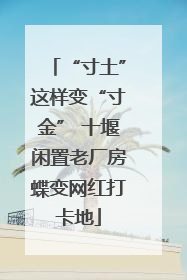 “寸土”这样变“寸金” 十堰闲置老厂房蝶变网红打卡地