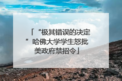 “极其错误的决定”哈佛大学学生怒批美政府禁招令