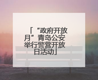 “政府开放月”青岛公安举行警营开放日活动
