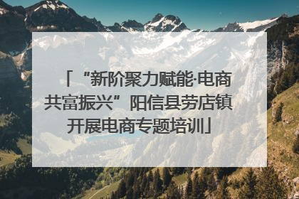 “新阶聚力赋能·电商共富振兴”阳信县劳店镇开展电商专题培训