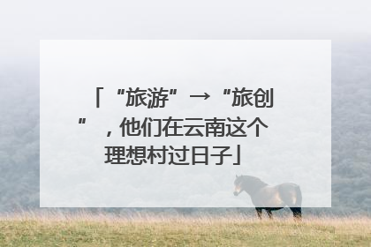 “旅游”→“旅创”，他们在云南这个理想村过日子