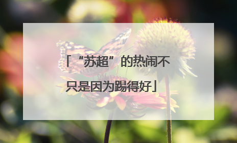 “苏超”的热闹不只是因为踢得好