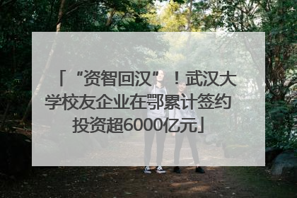 “资智回汉”！武汉大学校友企业在鄂累计签约投资超6000亿元