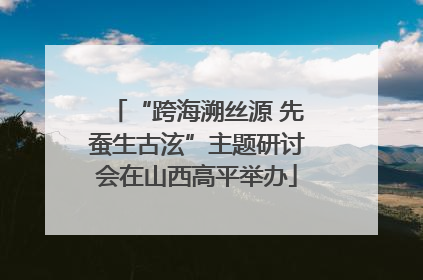 “跨海溯丝源 先蚕生古泫”主题研讨会在山西高平举办