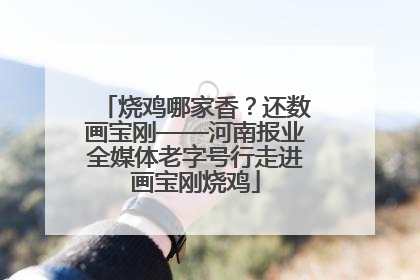 烧鸡哪家香？还数画宝刚——河南报业全媒体老字号行走进画宝刚烧鸡