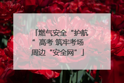 燃气安全“护航”高考 筑牢考场周边“安全网”
