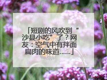 短剧的风吹到“沙县小吃”了？网友：空气中有拌面扁肉的味道……