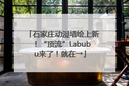 石家庄动漫墙绘上新！“顶流”Labubu来了！就在→