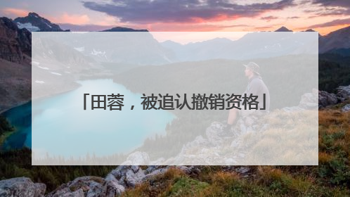 田蓉，被追认撤销资格