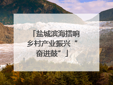 盐城滨海擂响乡村产业振兴“奋进鼓”