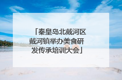 秦皇岛北戴河区戴河镇举办美食研发传承培训大会
