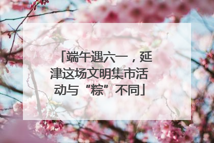 端午遇六一，延津这场文明集市活动与“粽”不同