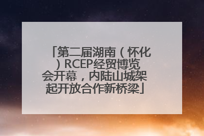 第二届湖南（怀化）RCEP经贸博览会开幕，内陆山城架起开放合作新桥梁