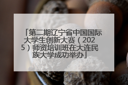 第二期辽宁省中国国际大学生创新大赛（2025）师资培训班在大连民族大学成功举办