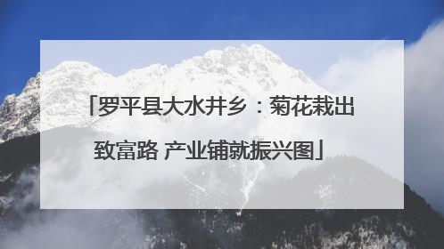 罗平县大水井乡：菊花栽出致富路 产业铺就振兴图
