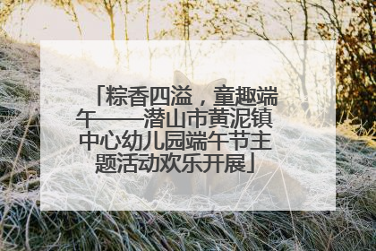 粽香四溢，童趣端午——潜山市黄泥镇中心幼儿园端午节主题活动欢乐开展
