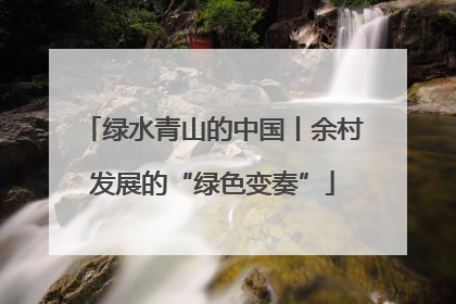 绿水青山的中国丨余村发展的“绿色变奏”