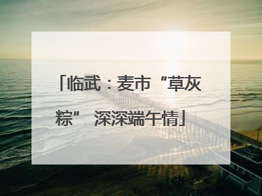 临武：麦市“草灰粽” 深深端午情
