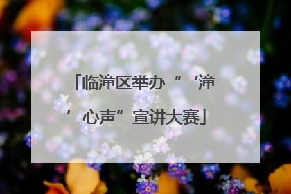 临潼区举办“‘潼’心声”宣讲大赛