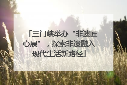 三门峡举办“非遗匠心展”，探索非遗融入现代生活新路径