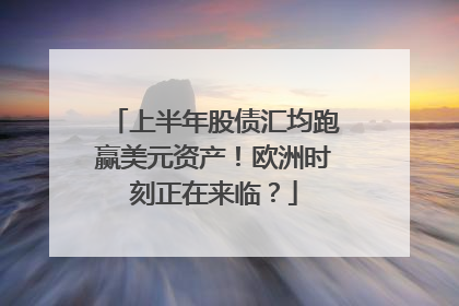 上半年股债汇均跑赢美元资产！欧洲时刻正在来临？