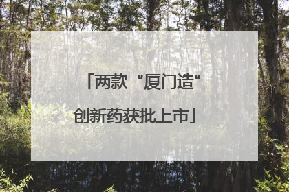两款“厦门造”创新药获批上市