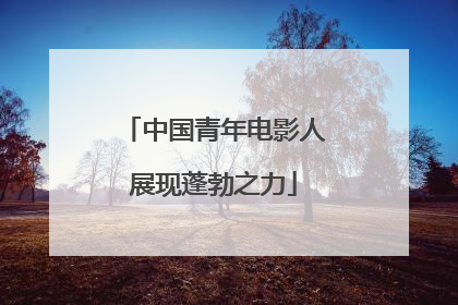 中国青年电影人展现蓬勃之力