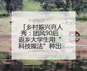 乡村振兴真人秀：团风90后返乡大学生用“科技魔法”种出彩虹番茄