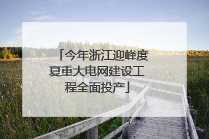 今年浙江迎峰度夏重大电网建设工程全面投产
