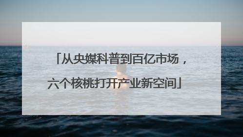 从央媒科普到百亿市场，六个核桃打开产业新空间