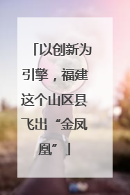 以创新为引擎，福建这个山区县飞出“金凤凰”