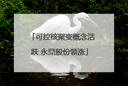 可控核聚变概念活跃 永鼎股份领涨