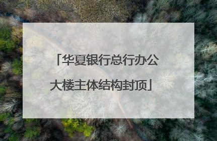 华夏银行总行办公大楼主体结构封顶
