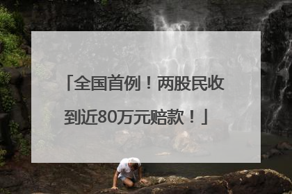 全国首例！两股民收到近80万元赔款！