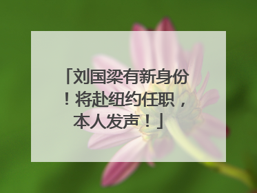 刘国梁有新身份！将赴纽约任职，本人发声！