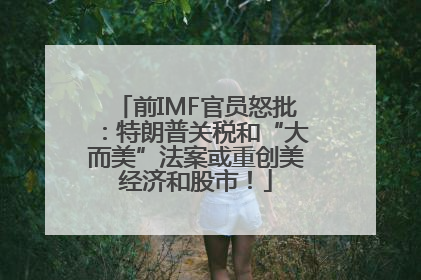 前IMF官员怒批：特朗普关税和“大而美”法案或重创美经济和股市！