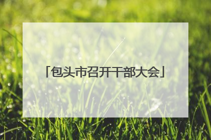 包头市召开干部大会