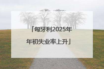 匈牙利2025年年初失业率上升
