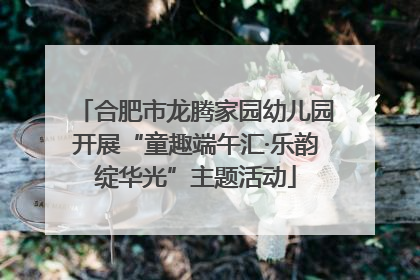 合肥市龙腾家园幼儿园开展“童趣端午汇·乐韵绽华光”主题活动