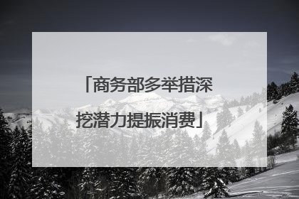 商务部多举措深挖潜力提振消费