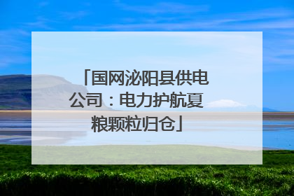 国网泌阳县供电公司：电力护航夏粮颗粒归仓