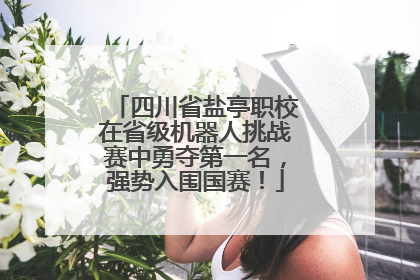 四川省盐亭职校在省级机器人挑战赛中勇夺第一名，强势入围国赛！