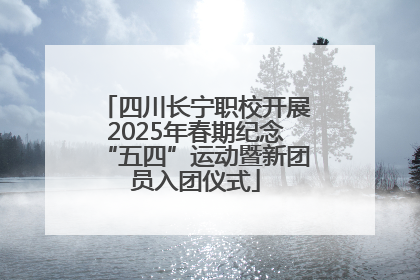 四川长宁职校开展2025年春期纪念“五四”运动暨新团员入团仪式