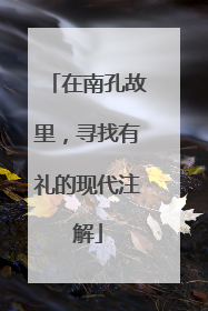 在南孔故里，寻找有礼的现代注解