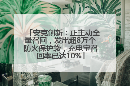安克创新：正主动全量召回，发出超8万个防火保护袋，充电宝召回率已达10%