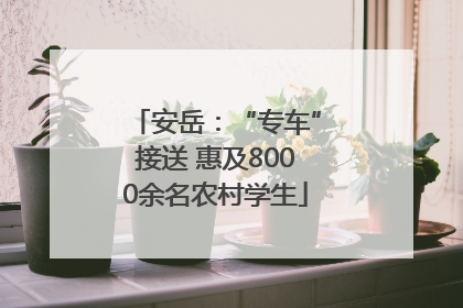 安岳：“专车”接送 惠及8000余名农村学生