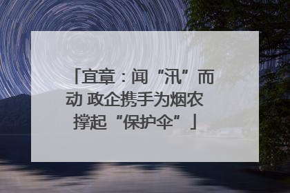 宜章：闻“汛”而动 政企携手为烟农撑起“保护伞”