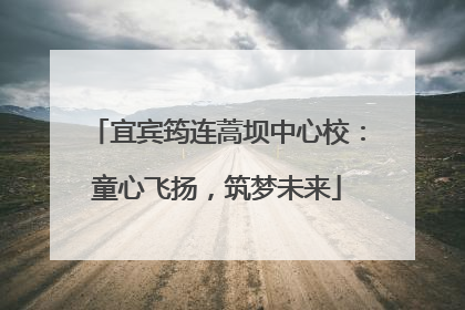 宜宾筠连蒿坝中心校：童心飞扬，筑梦未来